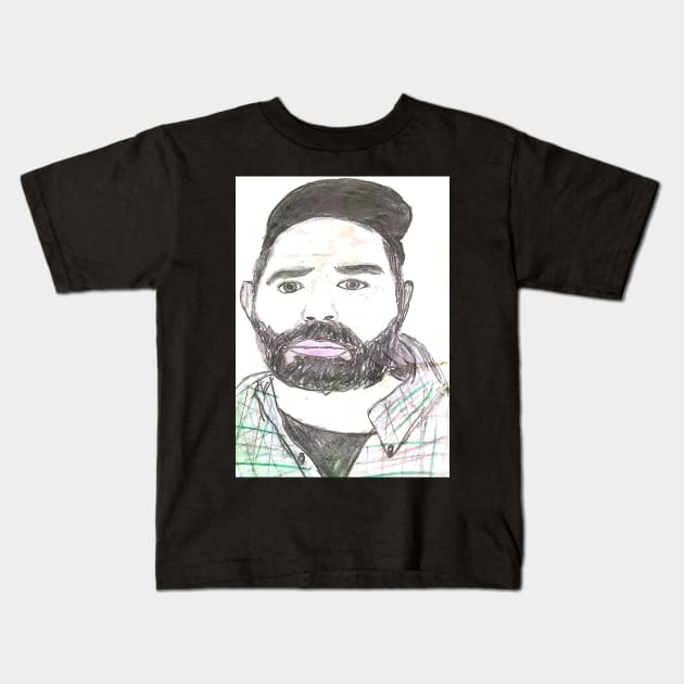 Rob Delaney fan art Kids T-Shirt by SaifsArt